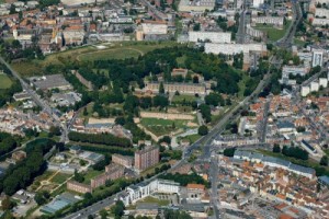 Vue aérienne de la Citadelle d?Amie