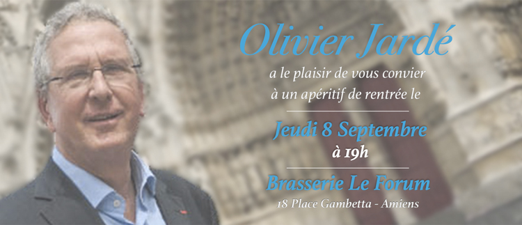 Nouveau carton invitation Olivier Jardé rentrée 2016